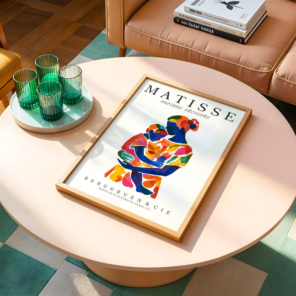 Mother and Child Art Print No. 217 – Matisse Inspired
