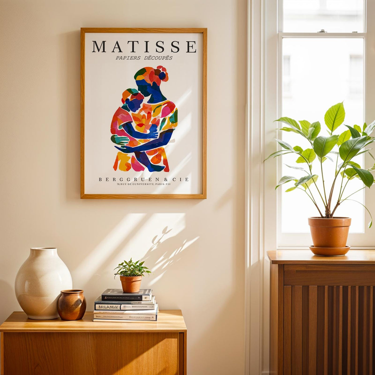 Mother and Child Art Print No. 217 – Matisse Inspired