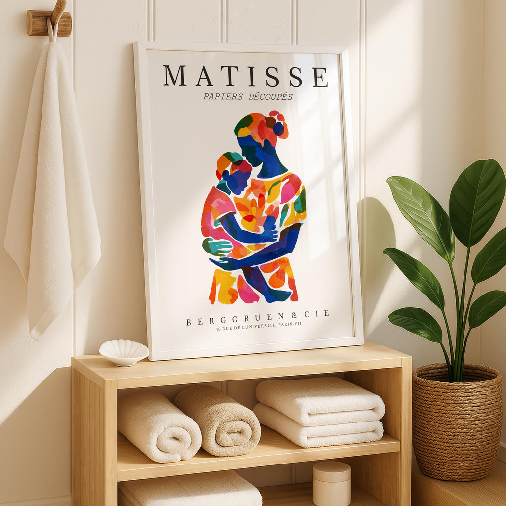 Mother and Child Art Print No. 217 – Matisse Inspired