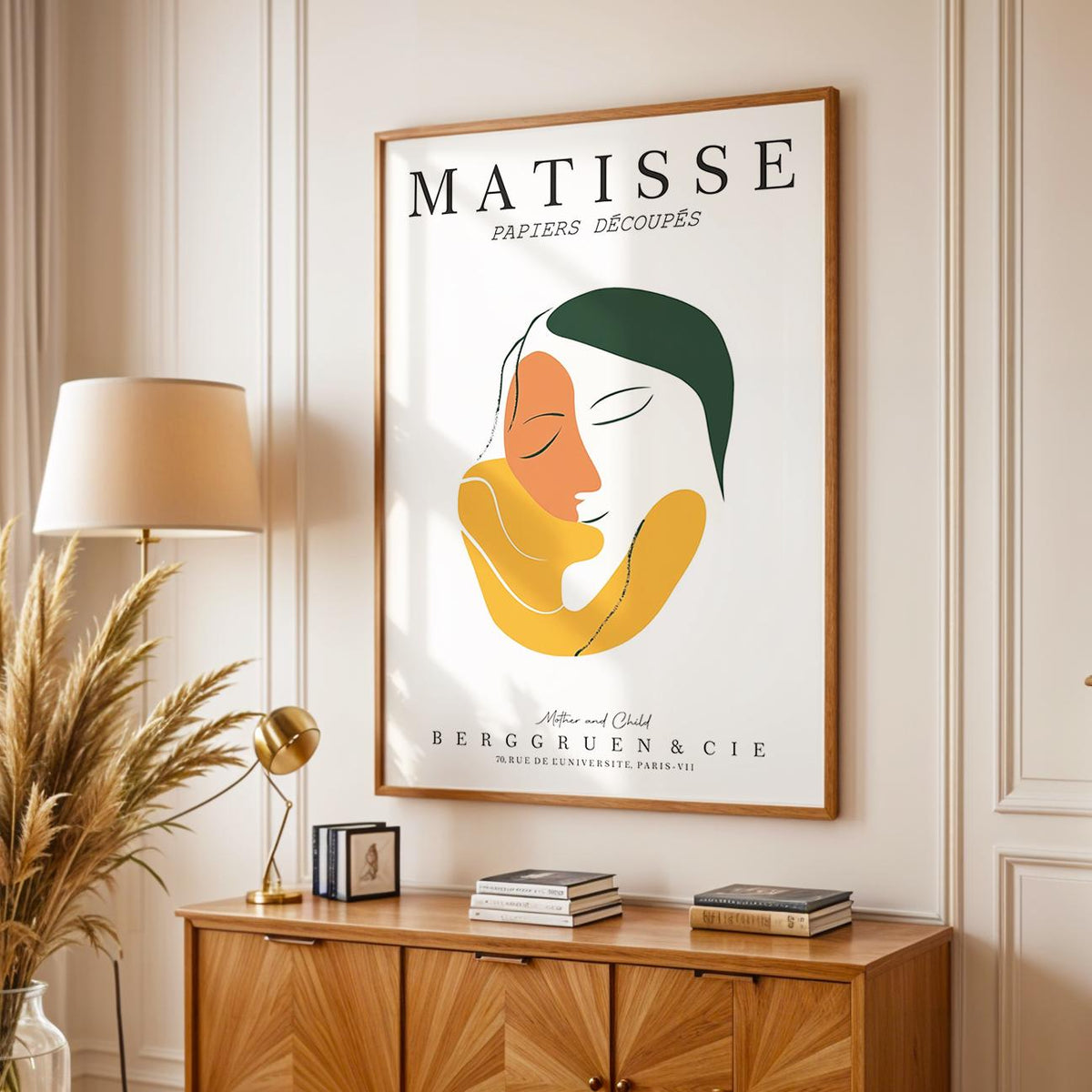 Mother and Child Art Print No. 219 – Matisse Inspired