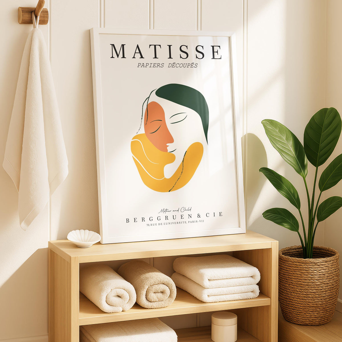 Mother and Child Art Print No. 219 – Matisse Inspired