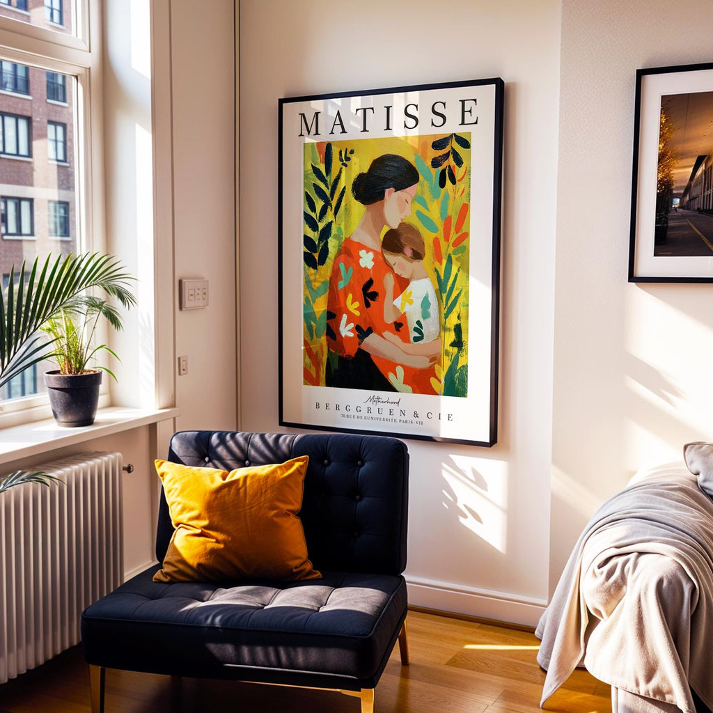 Motherhood Art Print No. 221 – Matisse Inspired