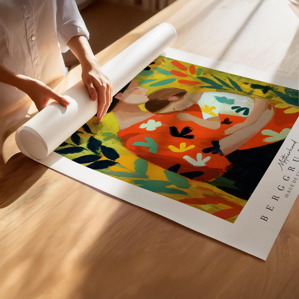 Motherhood Art Print No. 221 – Matisse Inspired