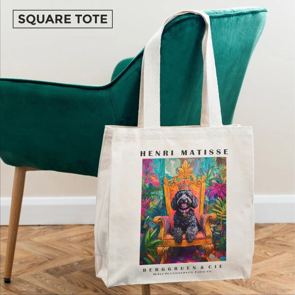 Labradoodle Tote Bag – Matisse-Inspired Dog Art