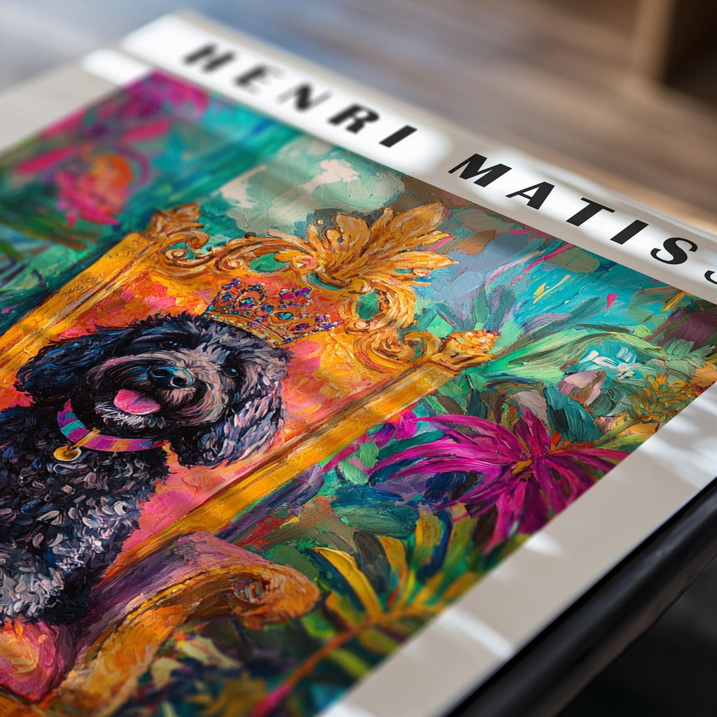 Labradoodle Tote Bag – Matisse-Inspired Dog Art