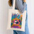 Black Cat Tote Bag – Matisse-Inspired Cat Art