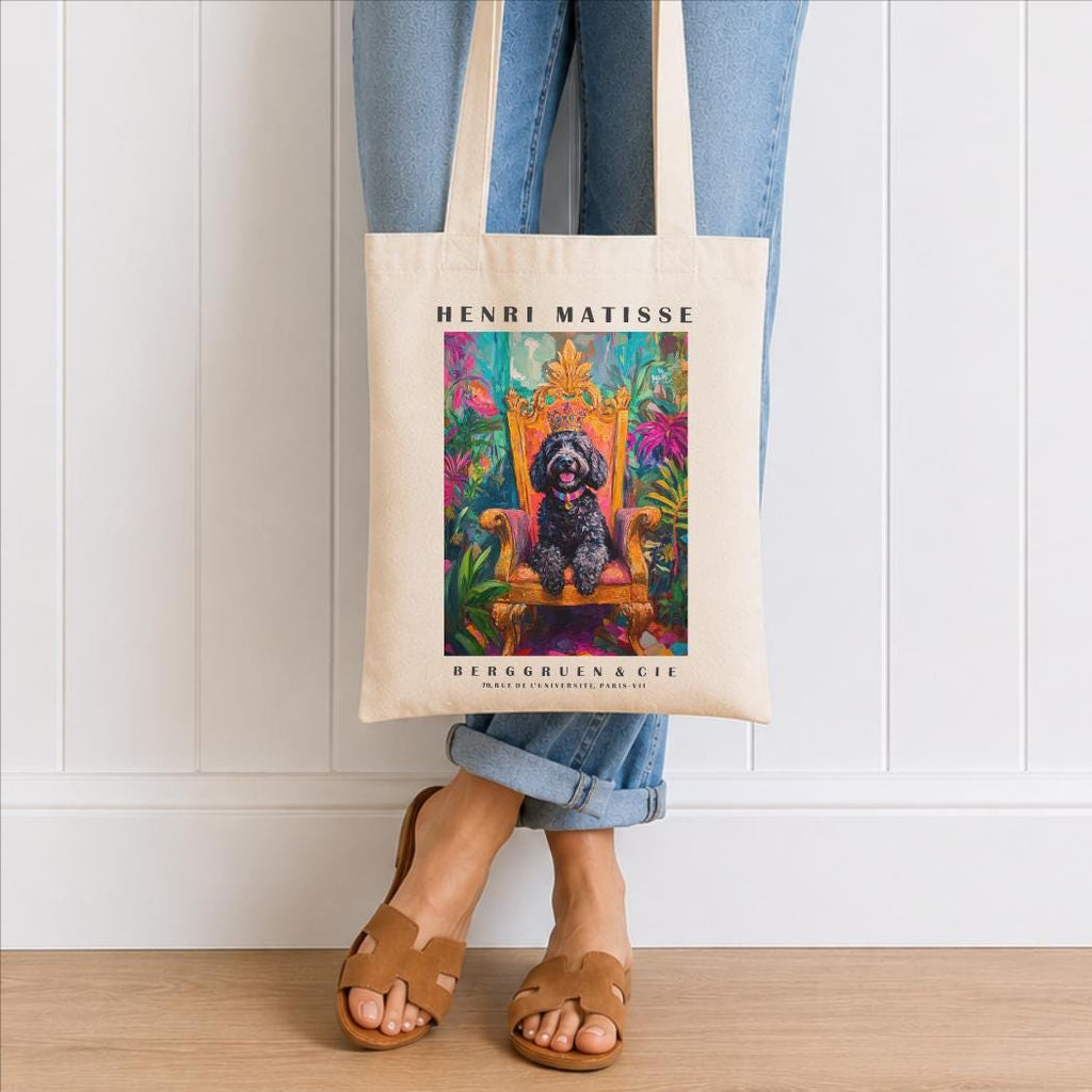 Labradoodle Tote Bag – Matisse-Inspired Dog Art
