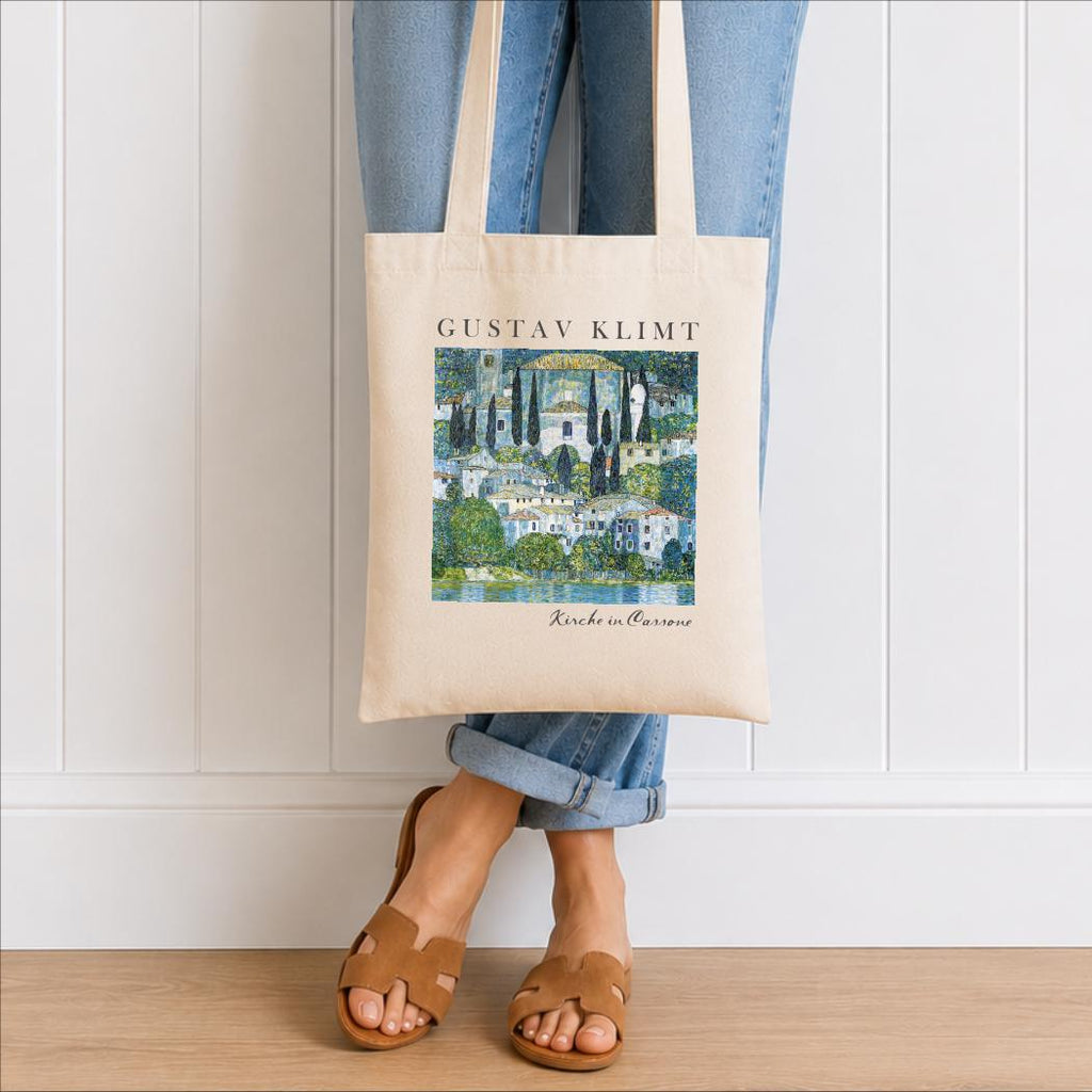 Gustav Klimt Church in Cassone Organic Tote Bag