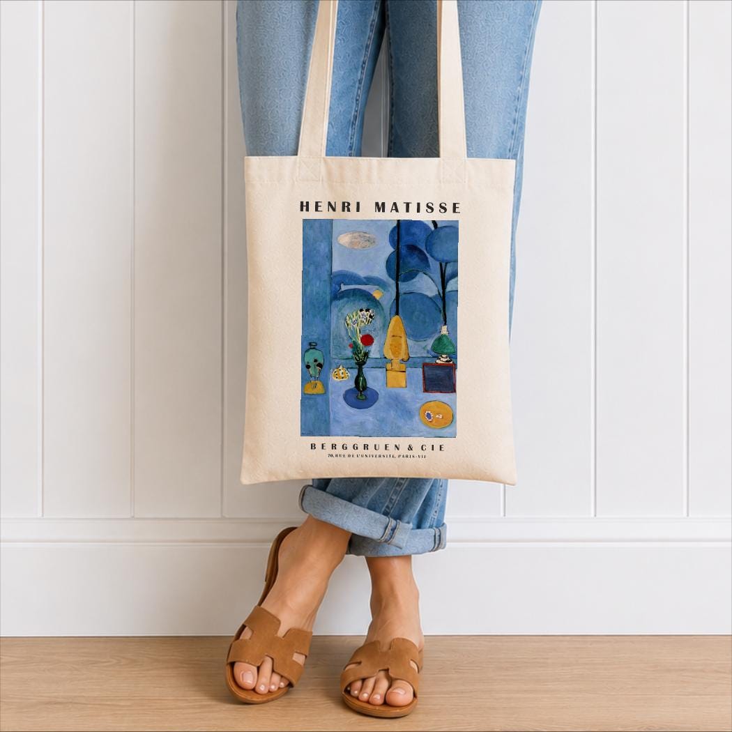 Henri Matisse Blue Window Organic Tote Bag