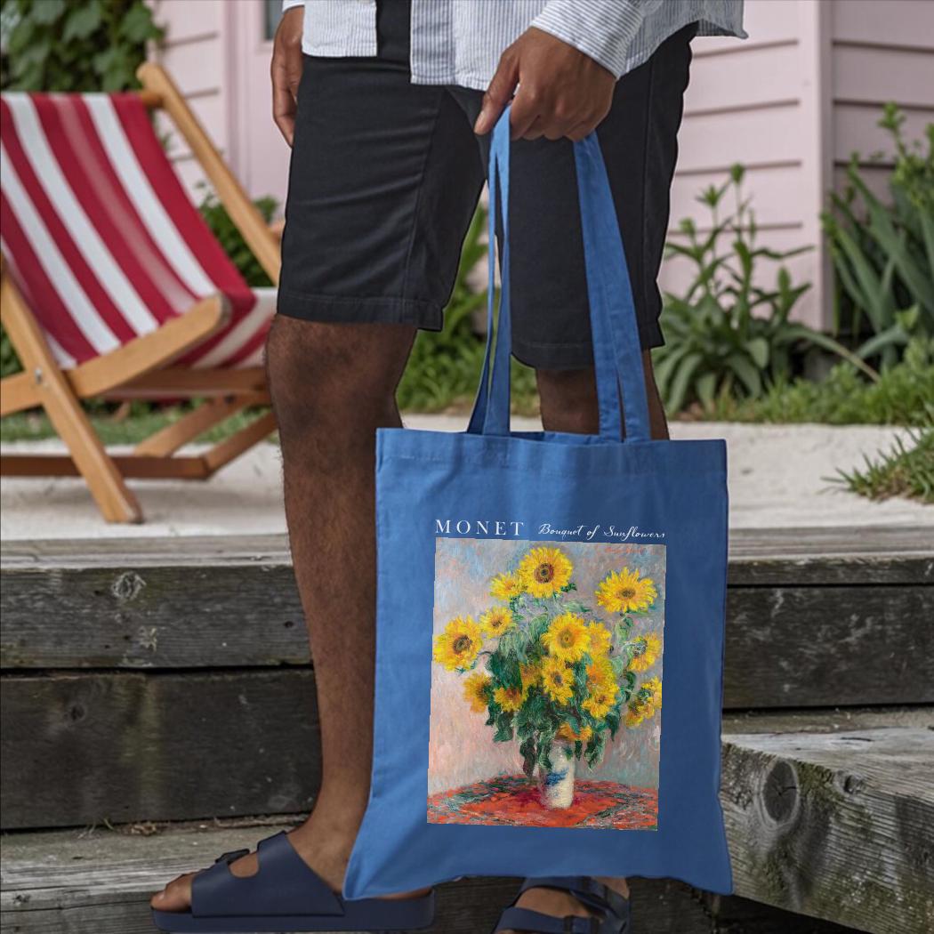 Claude Monet Bouquet of Sunflowers Tote Bag