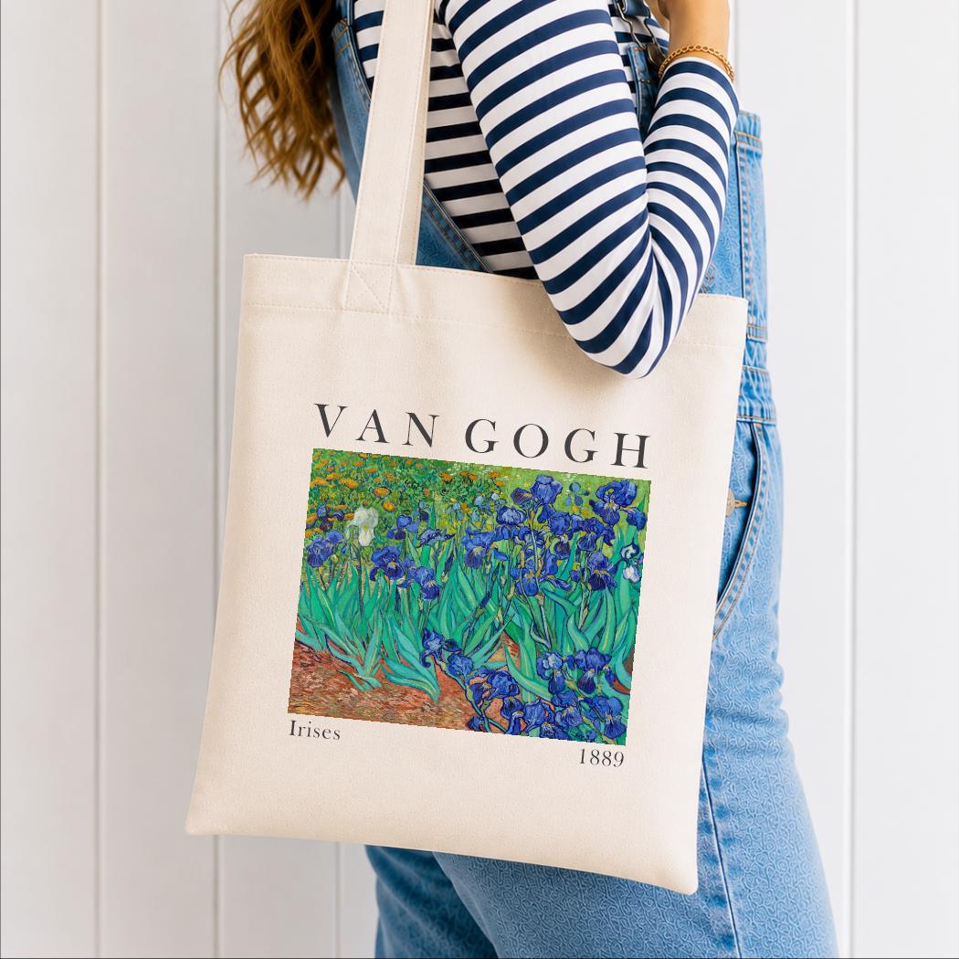 Van Gogh Irises Tote Bag