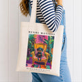 Dachshund Tote Bag – Matisse-Inspired Sausage Dog Art