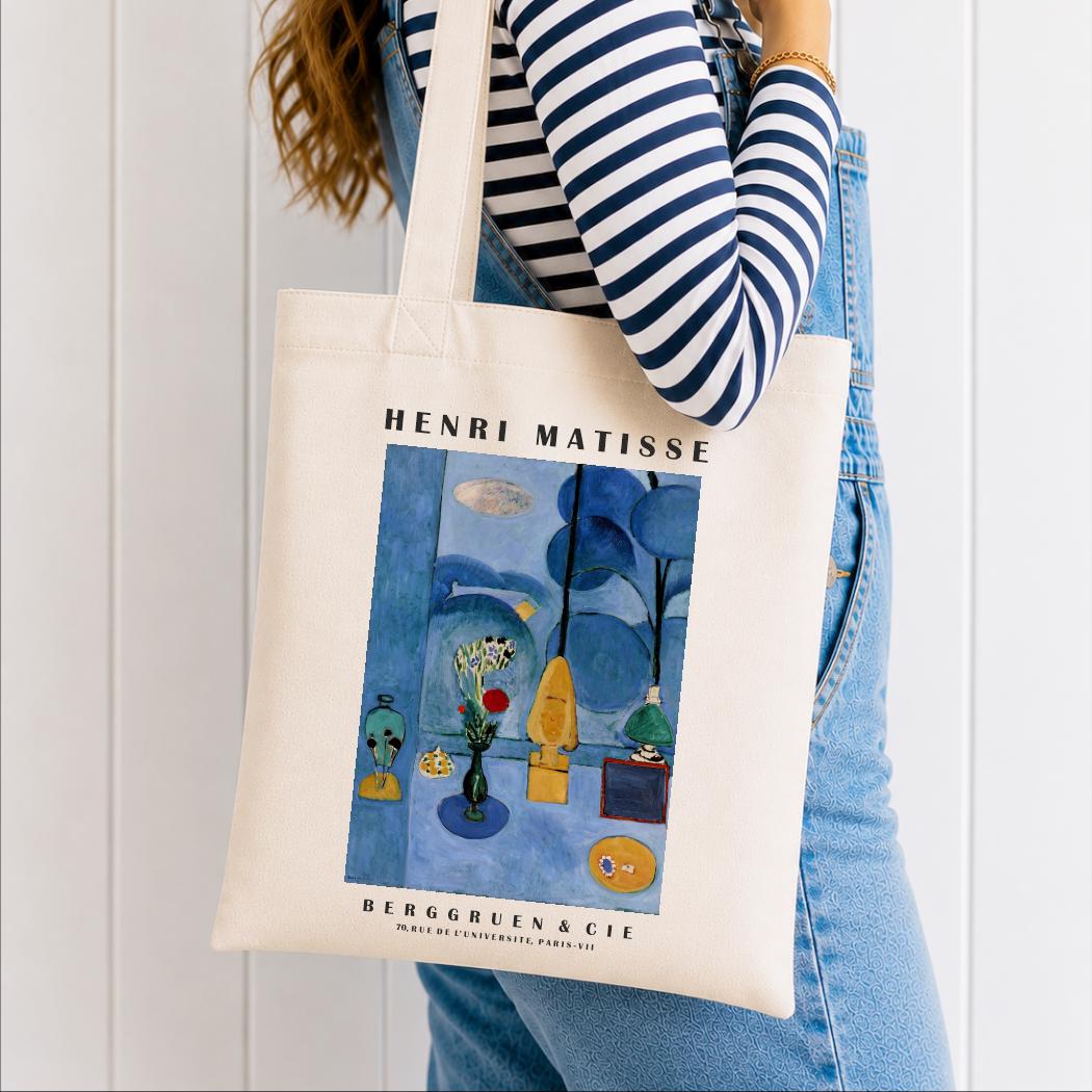 Henri Matisse Blue Window Organic Tote Bag