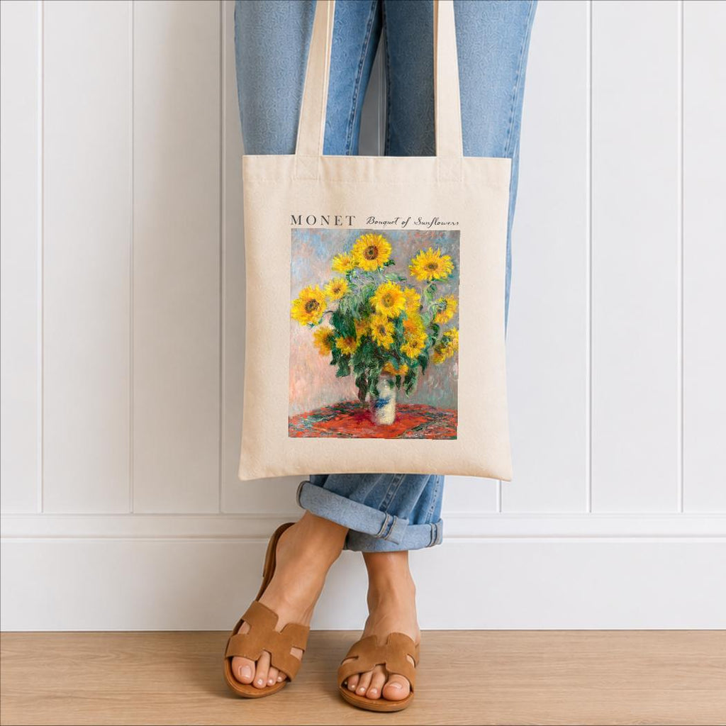 Claude Monet Bouquet of Sunflowers Tote Bag