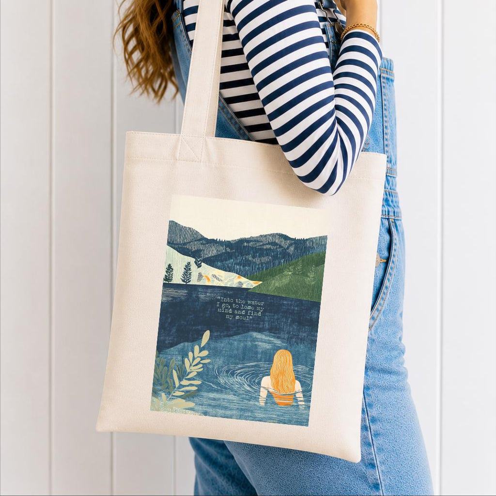 Wild Swimming Organic Tote Bag