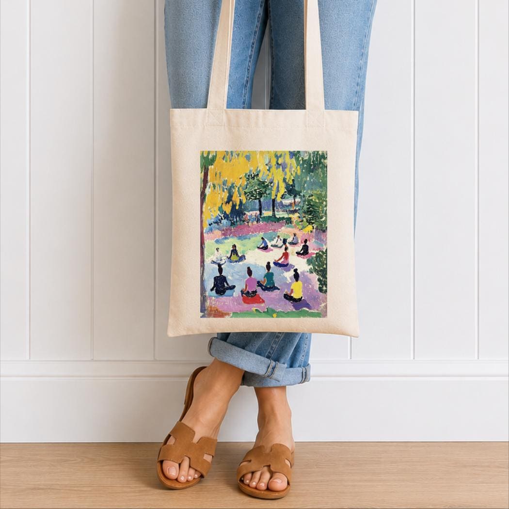 Matisse Inspired Yoga Tote Bag – Luxury Organic Cotton Shopper