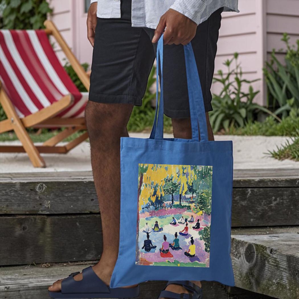 Matisse Inspired Yoga Tote Bag – Luxury Organic Cotton Shopper