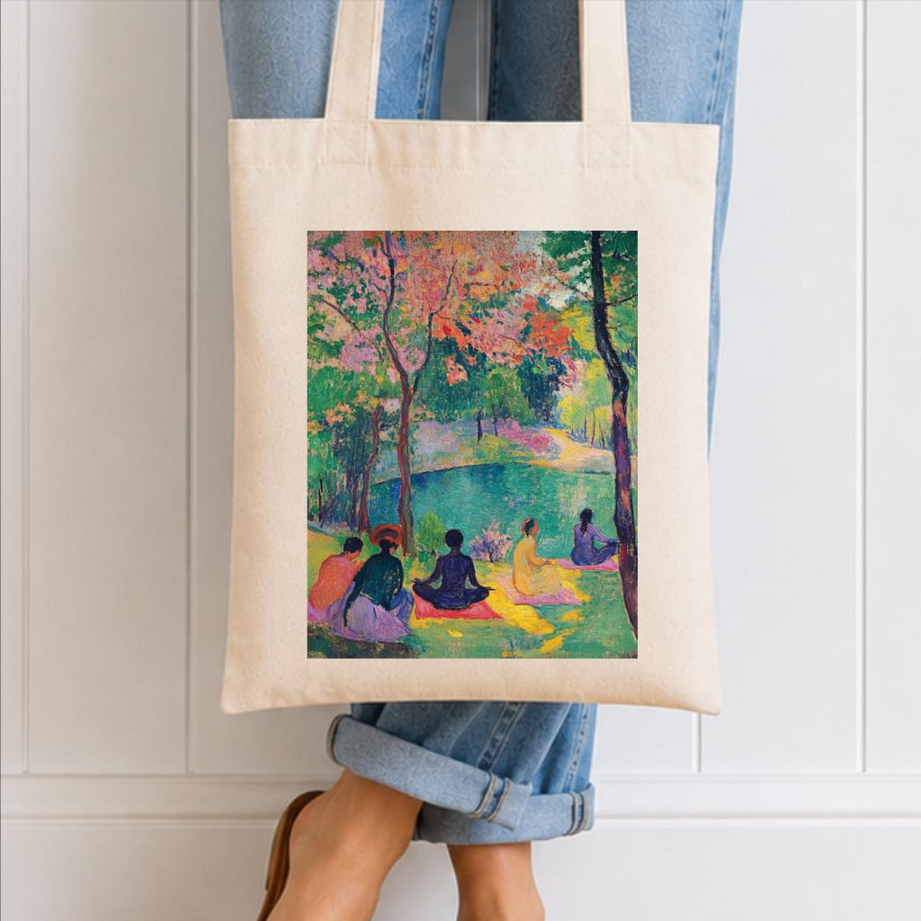 Matisse Inspired Yoga and Meditation Luxury Organic Tote Bag