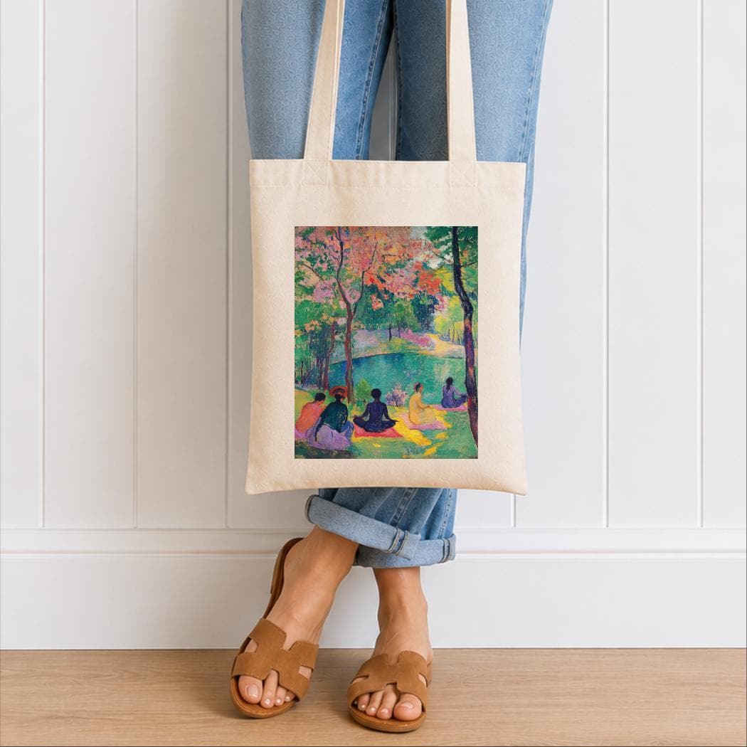 Matisse Inspired Yoga and Meditation Luxury Organic Tote Bag