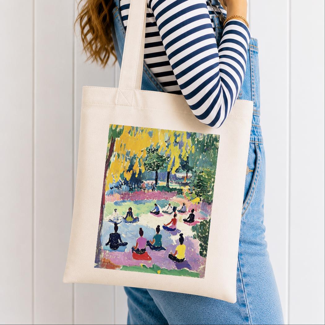 Matisse Inspired Yoga Tote Bag – Luxury Organic Cotton Shopper
