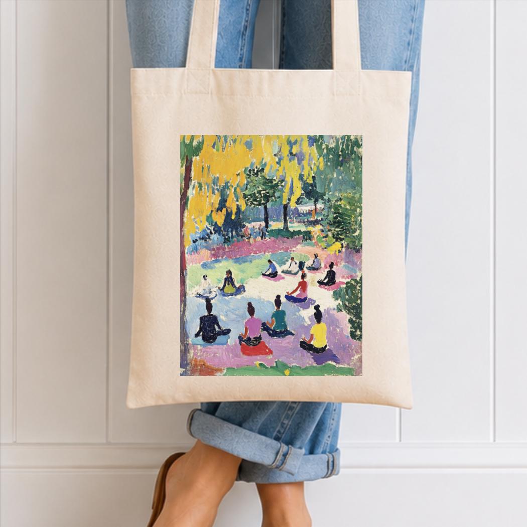 Matisse Inspired Yoga Tote Bag – Luxury Organic Cotton Shopper
