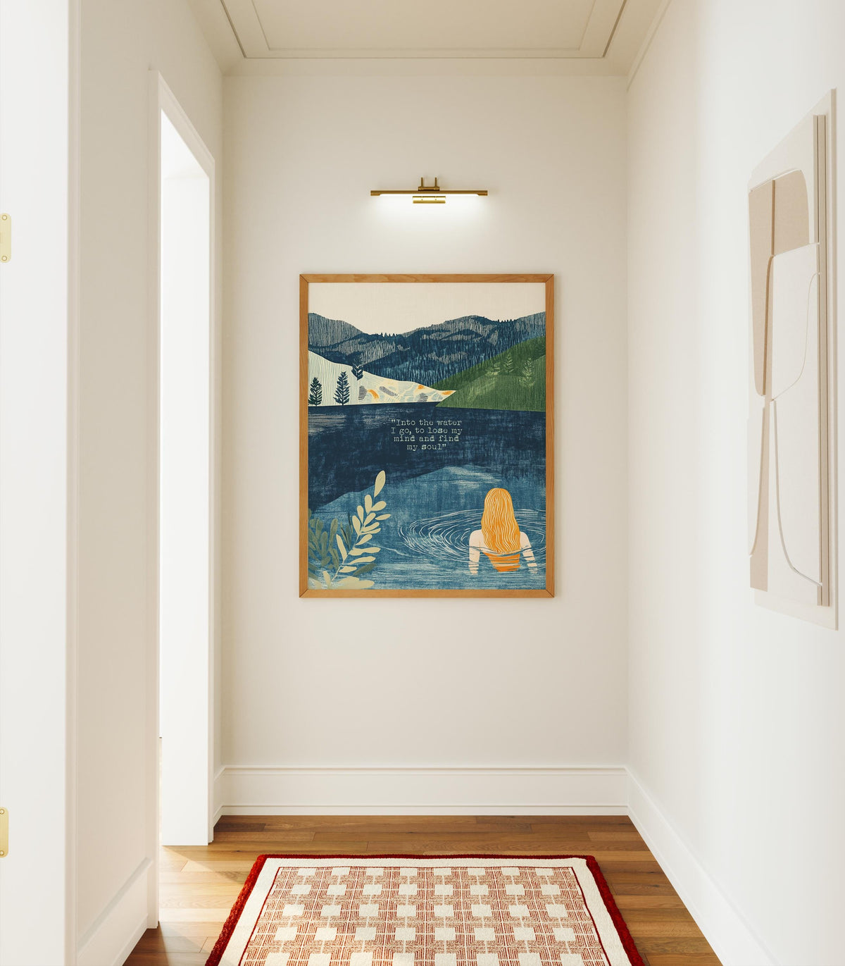 Wild Swimming Print – Reflections in Blue