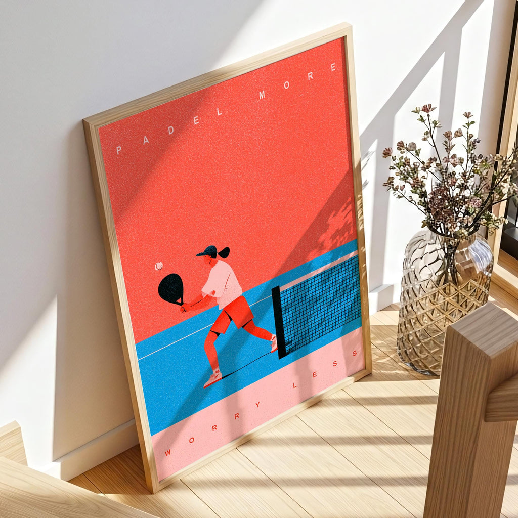 Padel More Worry Less – Padel Print
