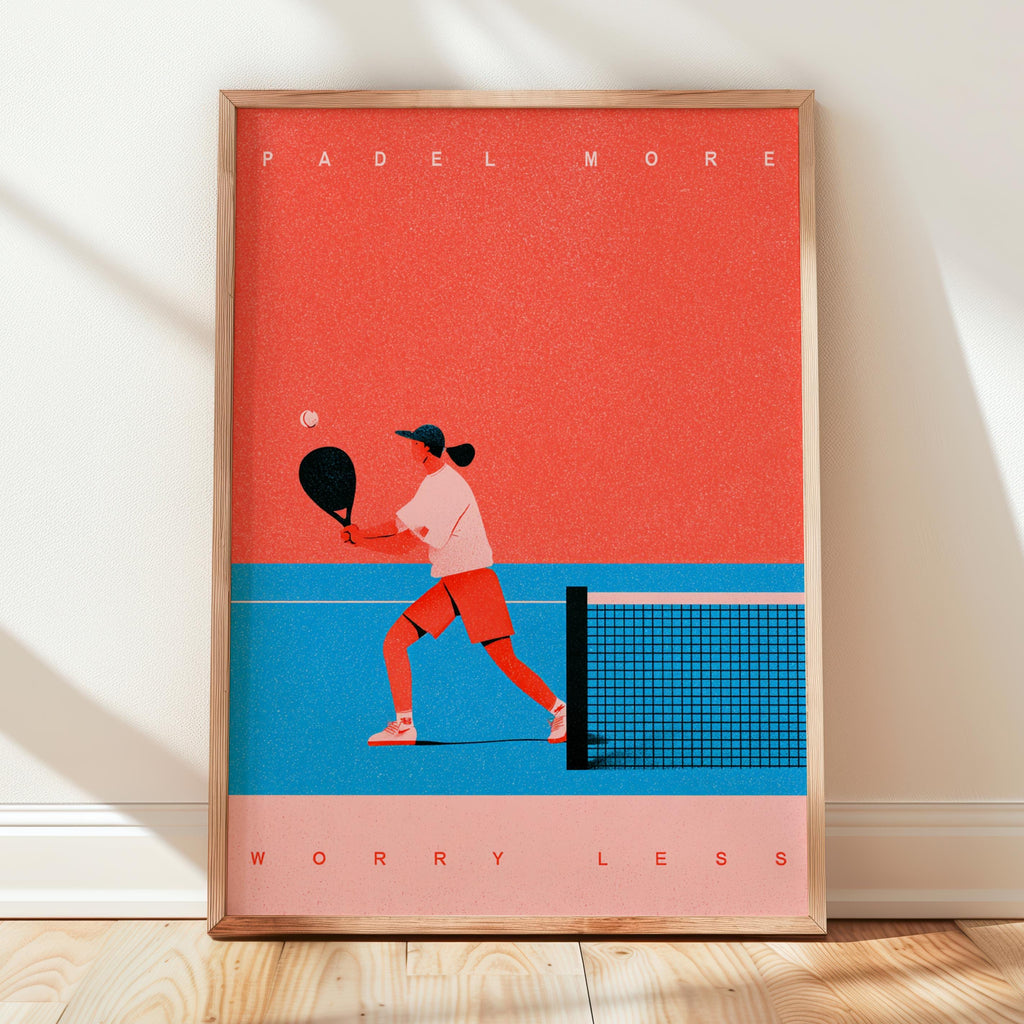 Padel More Worry Less – Padel Print