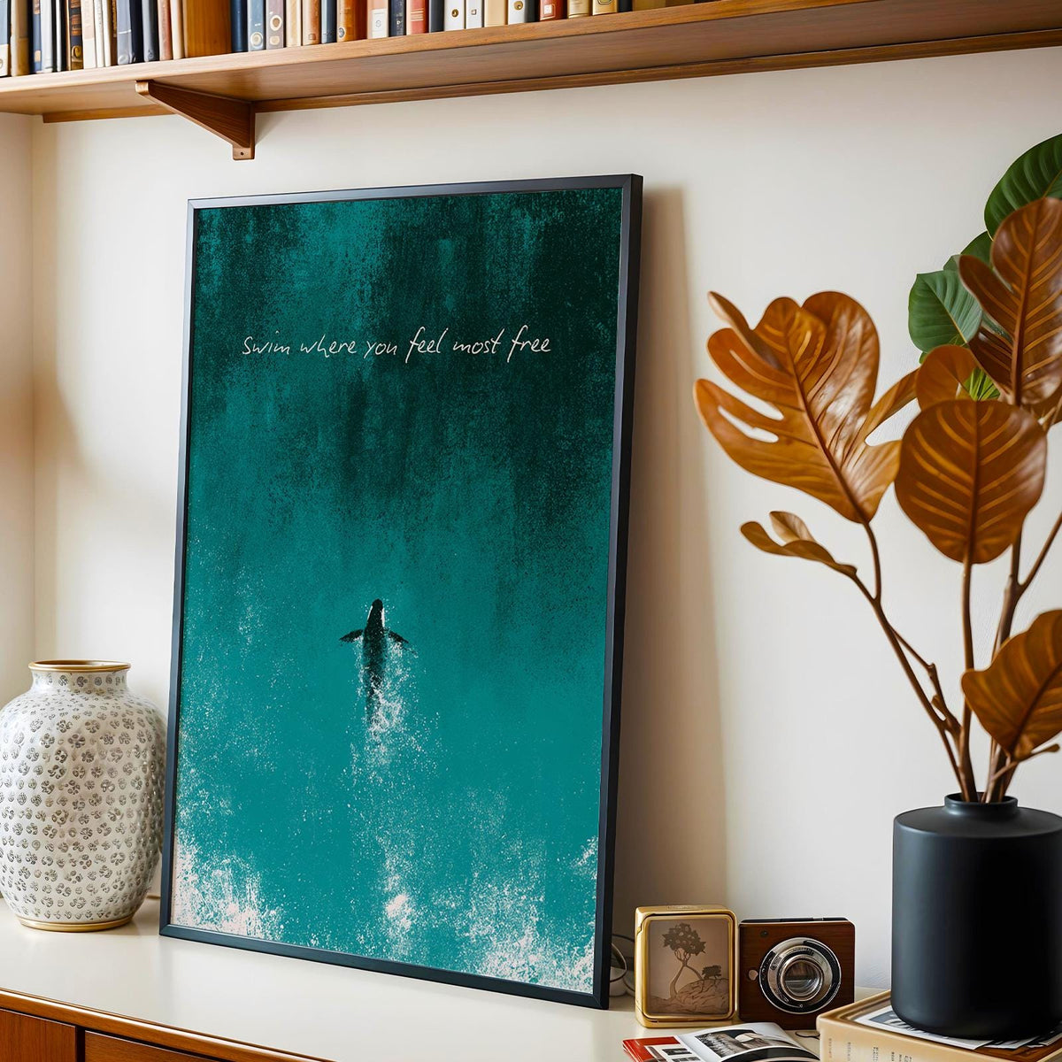 Swim Where You Feel Most Free – Wild Swimming Print