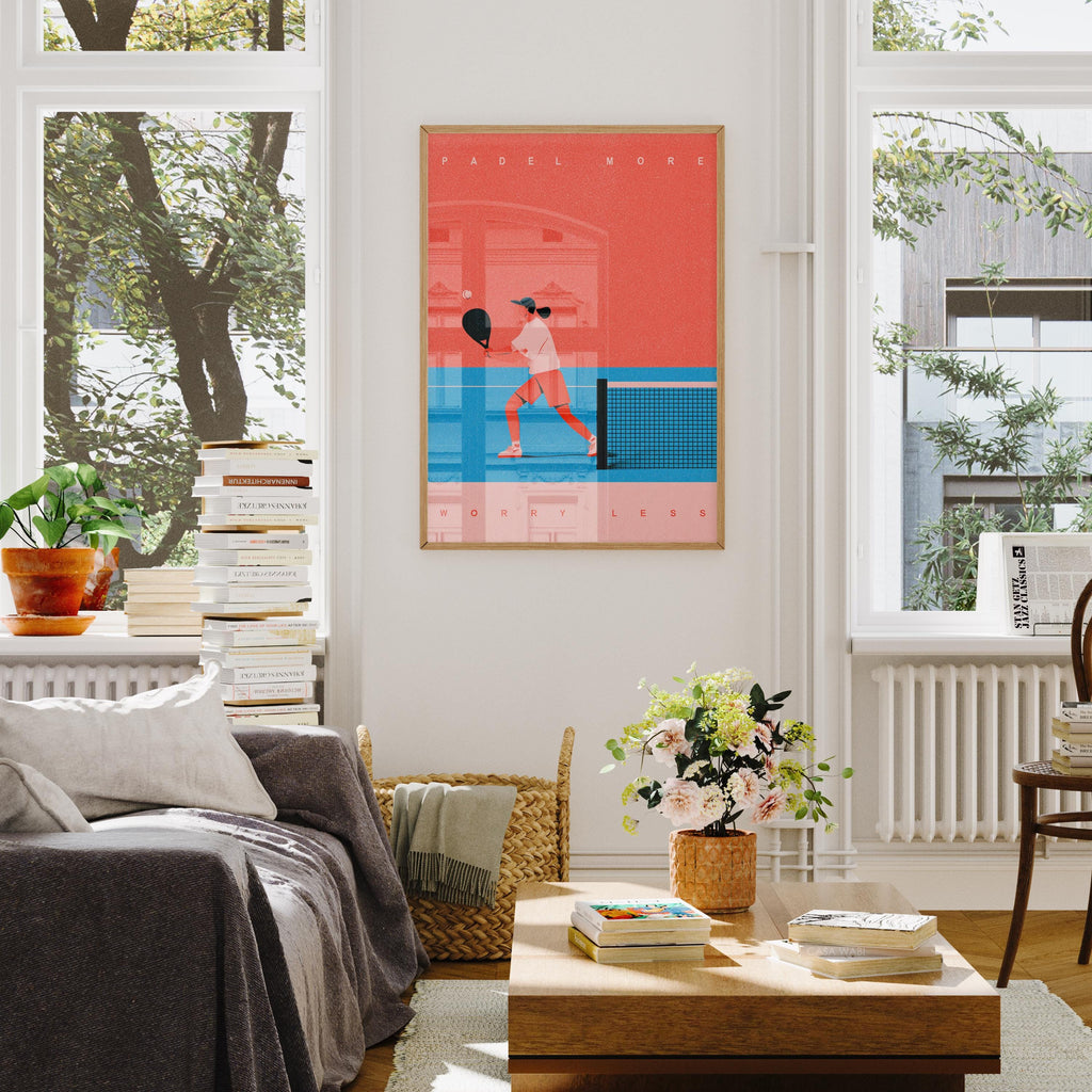 Padel More Worry Less – Padel Print