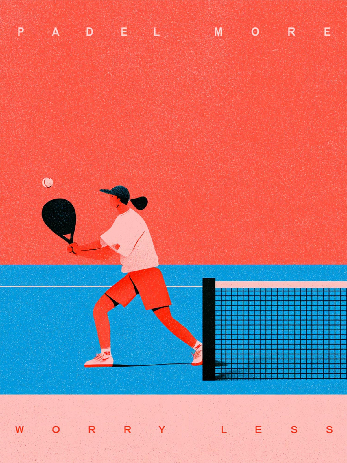 Padel More Worry Less – Padel Print