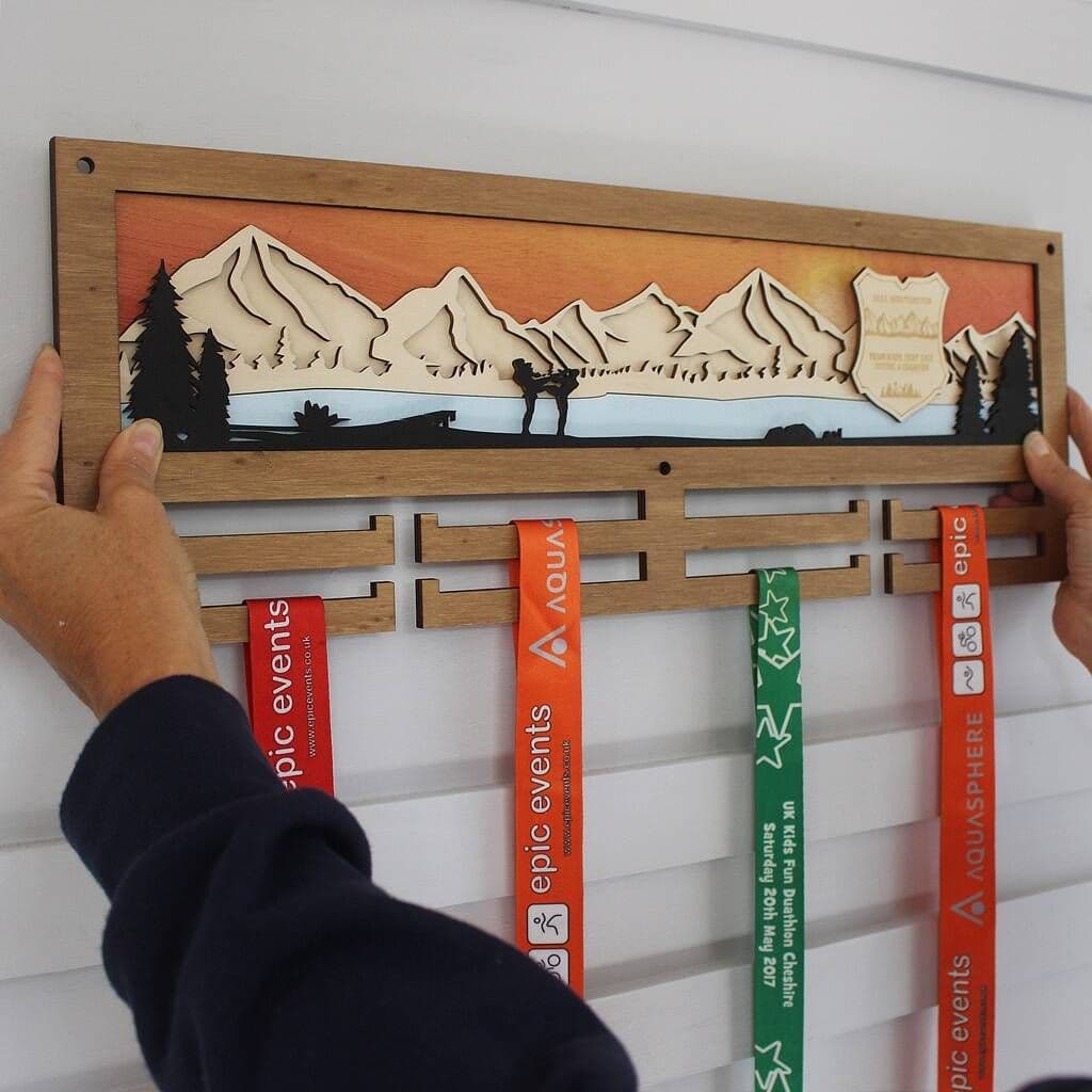 Kickboxing 3D Medal Hanger - view 2
