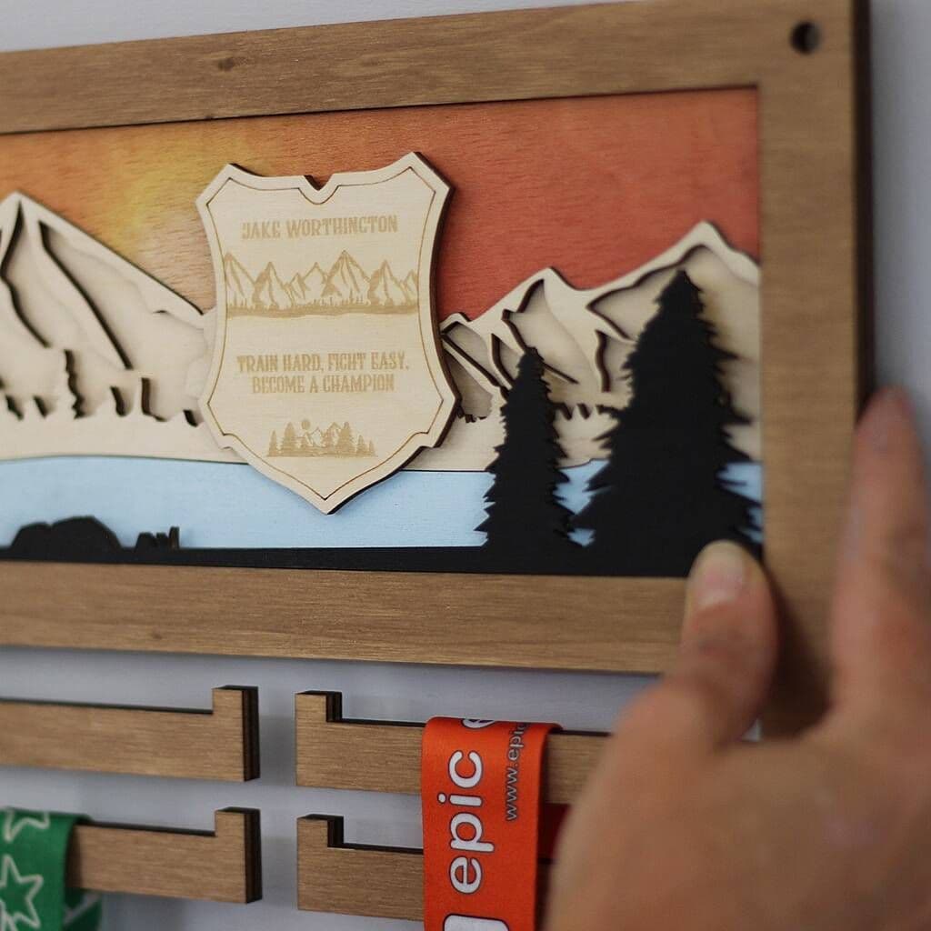 Kickboxing 3D Medal Hanger - view 4