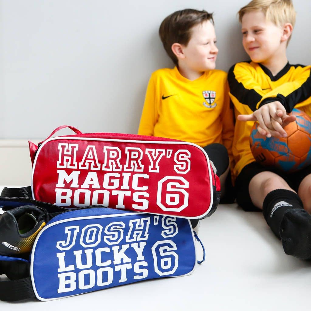 Kids Personalised Football Boot Bag