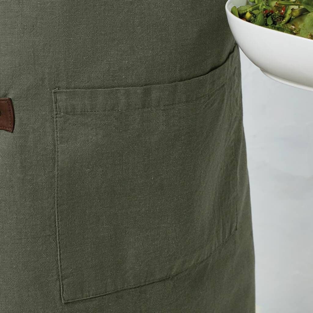 King Of The Barbecue Personalised Luxury Apron â€” The perfect gift for a BBQ legend â€” this luxury adults' apron features premium fabric with stylish leather-look straps, and can be