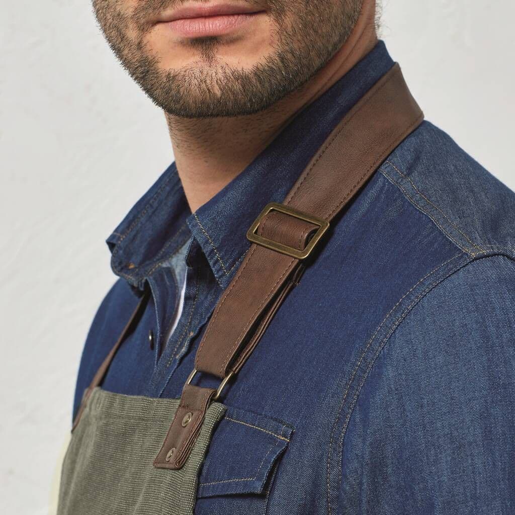 King Of The Barbecue Personalised Luxury Apron â€” The perfect gift for a BBQ legend â€” this luxury adults' apron features premium fabric with stylish leather-look straps, and can be