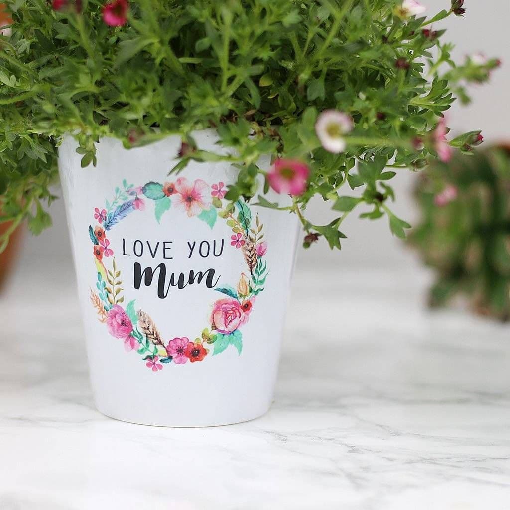 Love You Mum Personalised Plant Pot - view 2