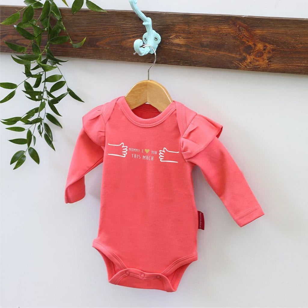 'Mummy I Love You This Much' Baby Vest - view 3