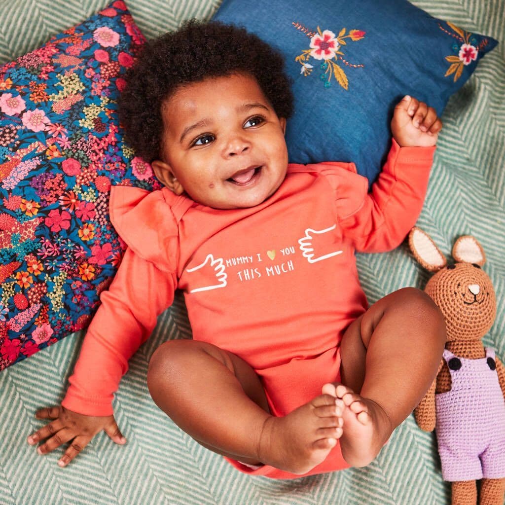 'Mummy I Love You This Much' Baby Vest - view 6