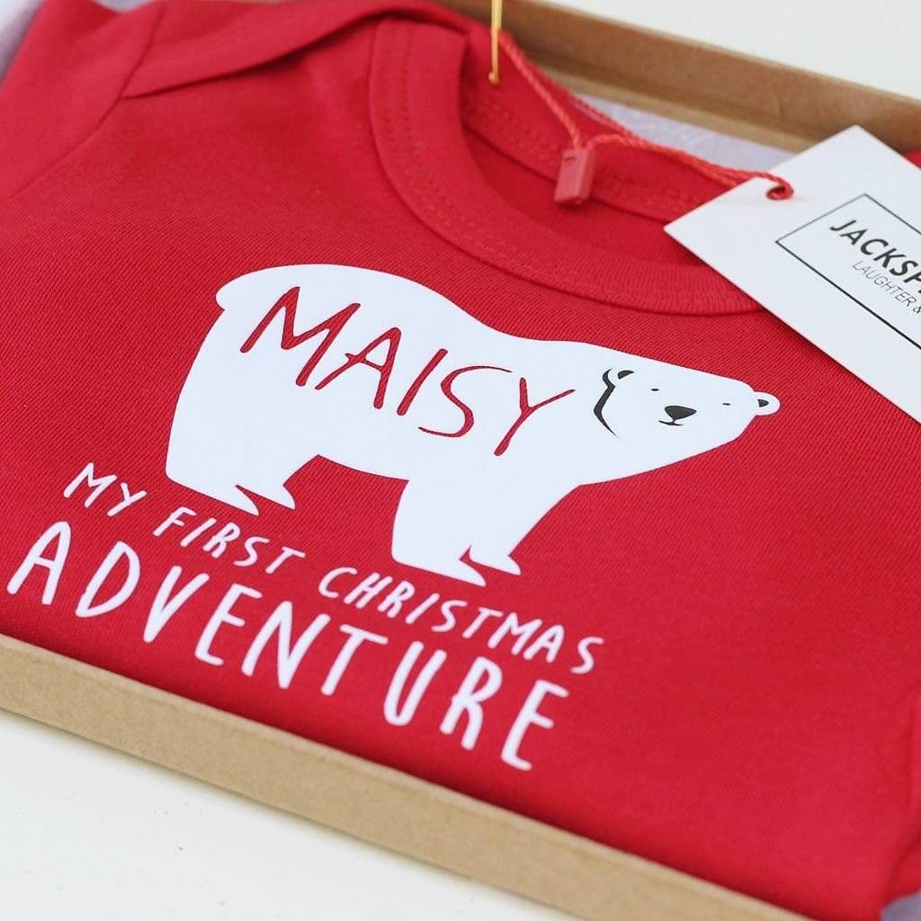 My First Christmas Adventure Polar Bear Body Vest - view 3