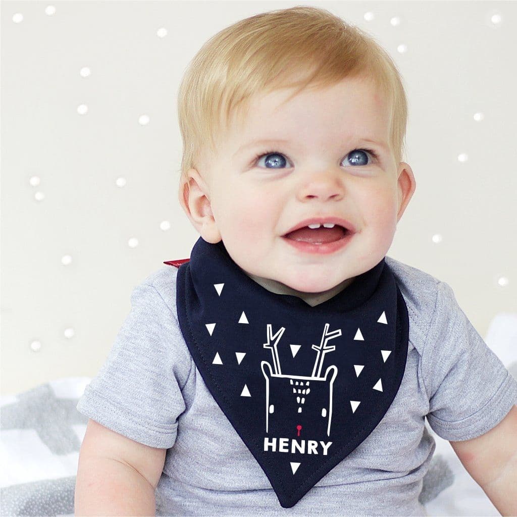 Nordic Deer Christmas Bandana Bib - view 3