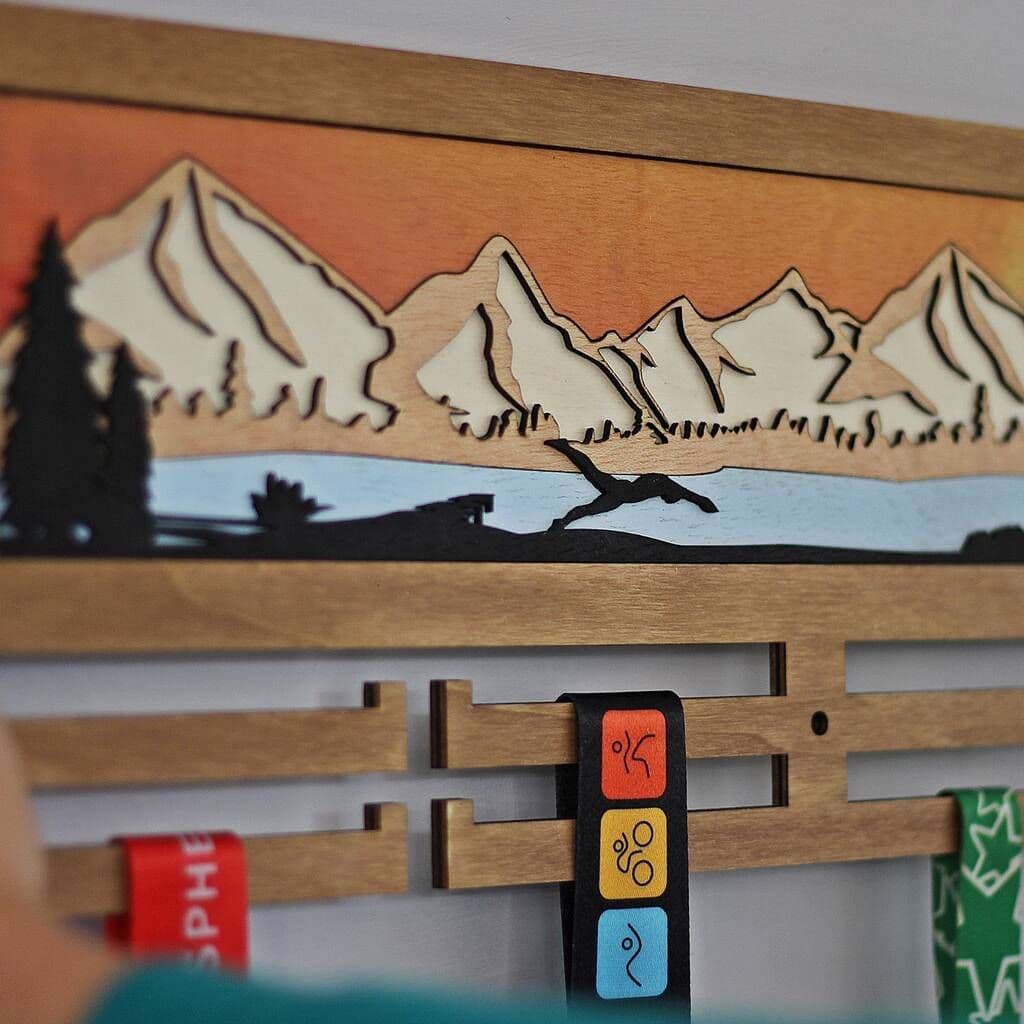 Open Water Wild Swimming 3D Medal Hanger - view 4