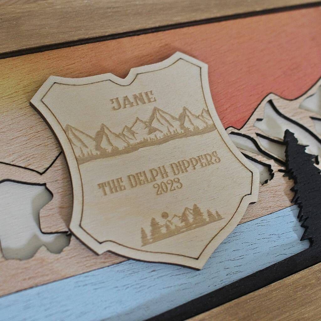 Open Water Wild Swimming 3D Medal Hanger - view 5