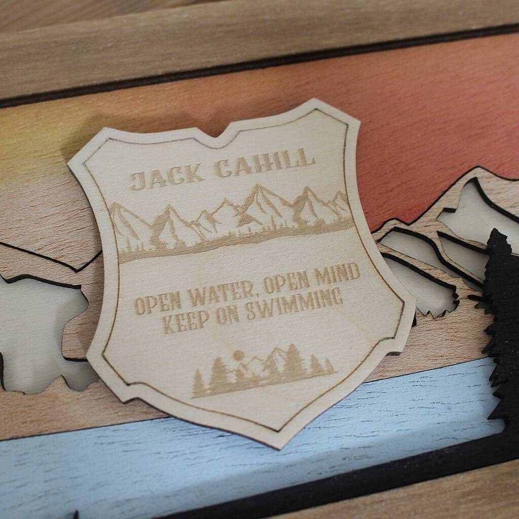 Open Water Wild Swimming 3D Medal Hanger - view 8