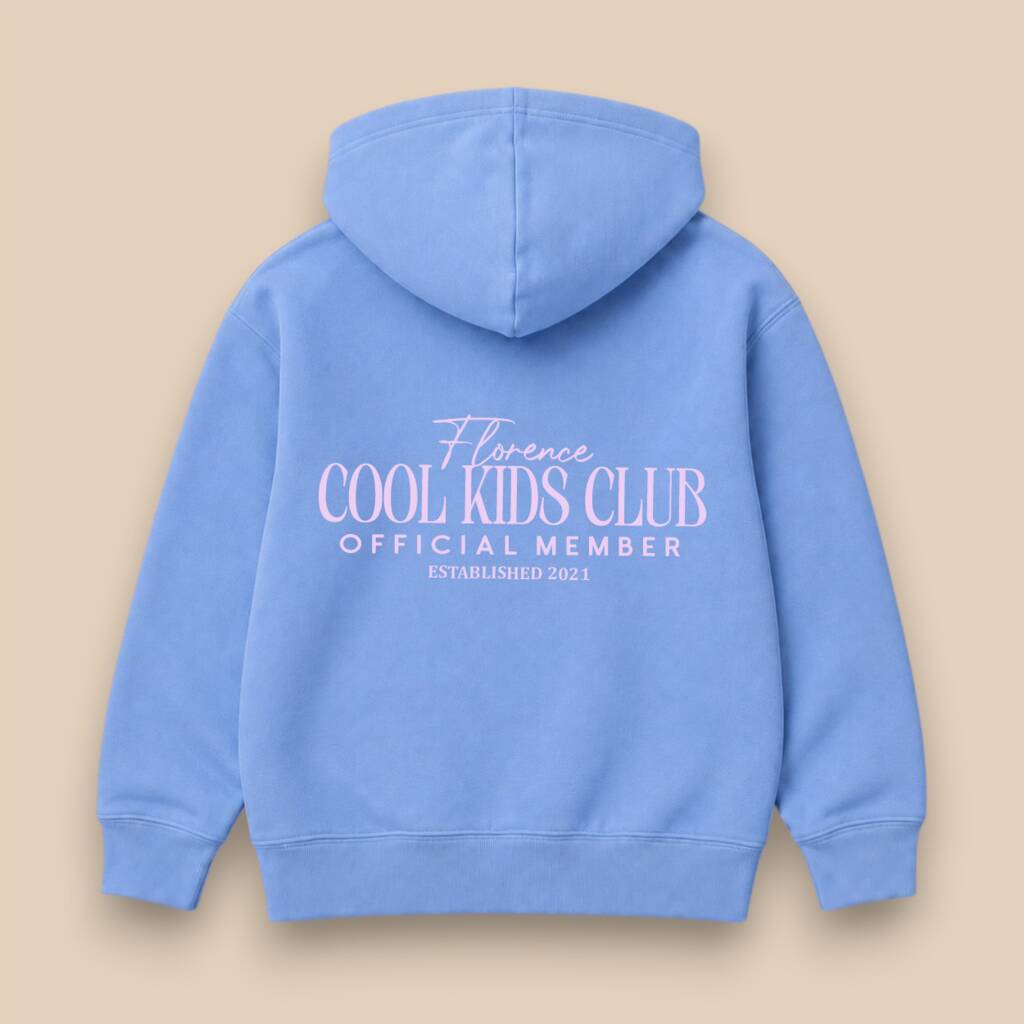 Personalised Kids’ Cool Kids Club Hoodie