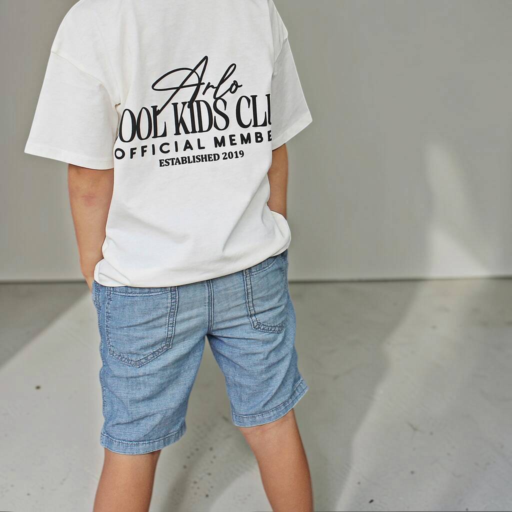 Personalised Kids’ Cool Kids Club T Shirt