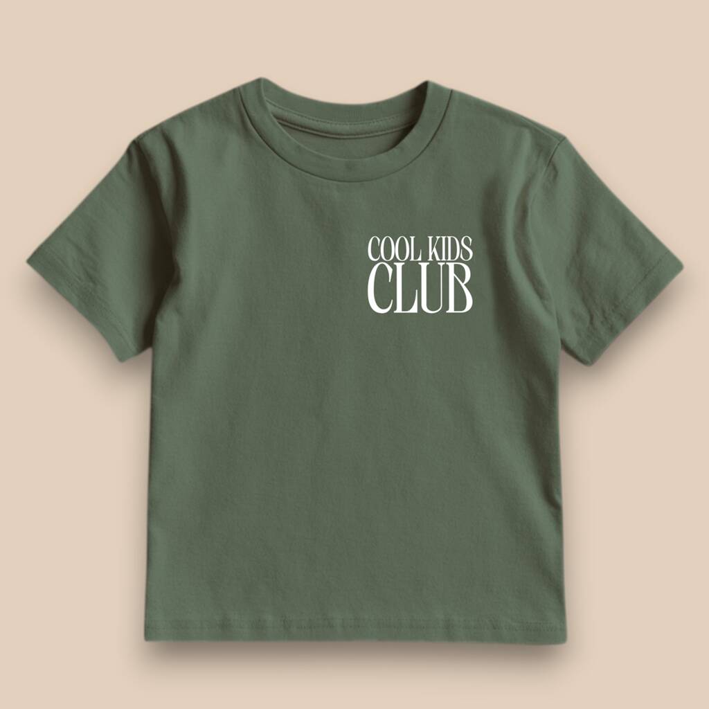 Personalised Kids’ Cool Kids Club T Shirt