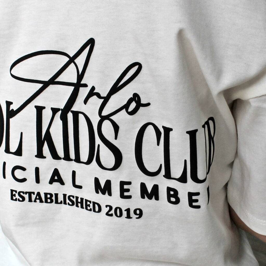 Personalised Kids’ Cool Kids Club T Shirt