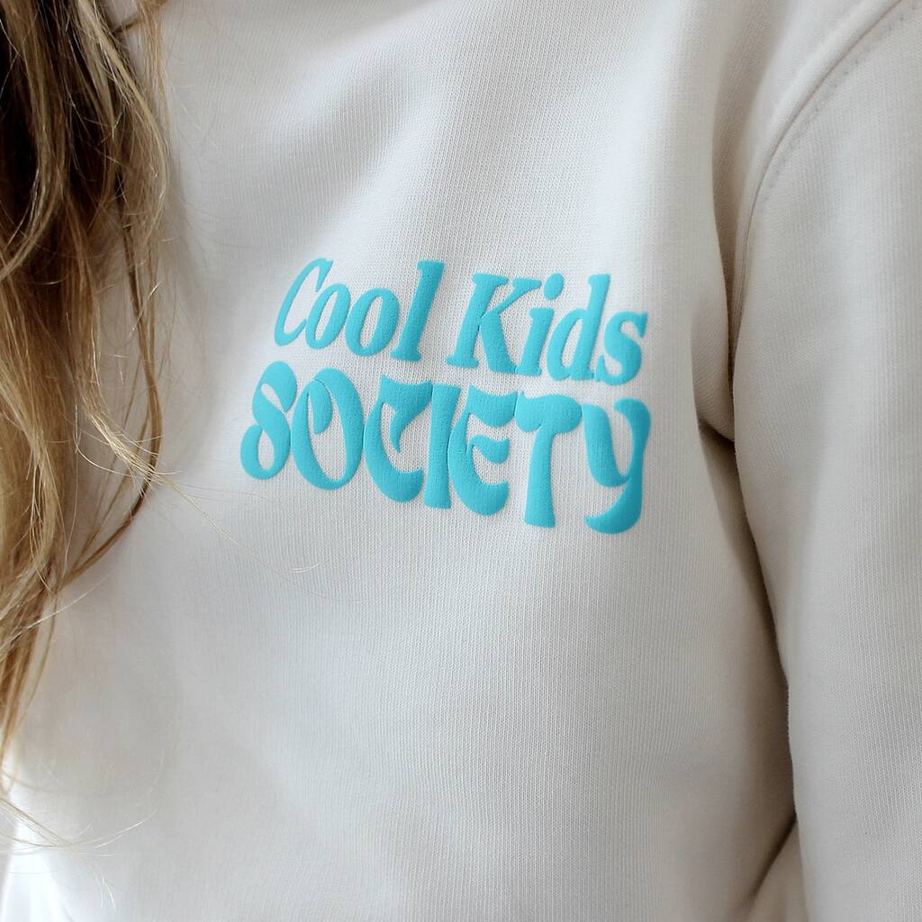 Kids Personalised Cool Kids Society Sweatshirt