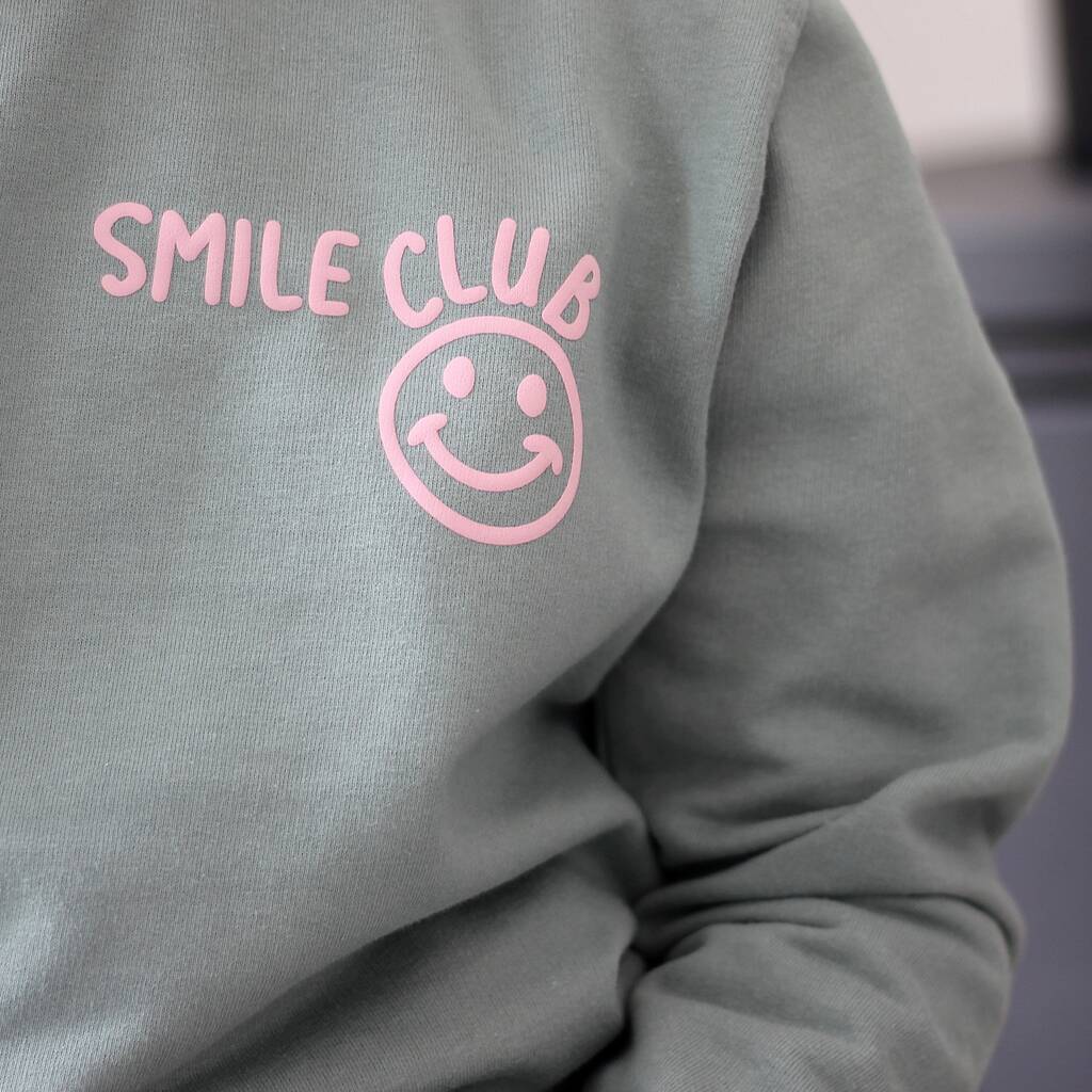 Children's Personalised 'Smile Club' Hoodie